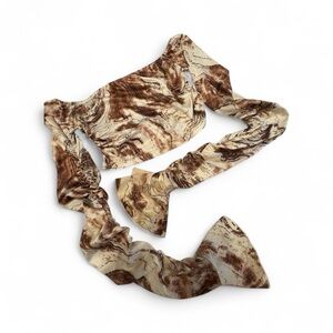 SHEIN White and Gray Top